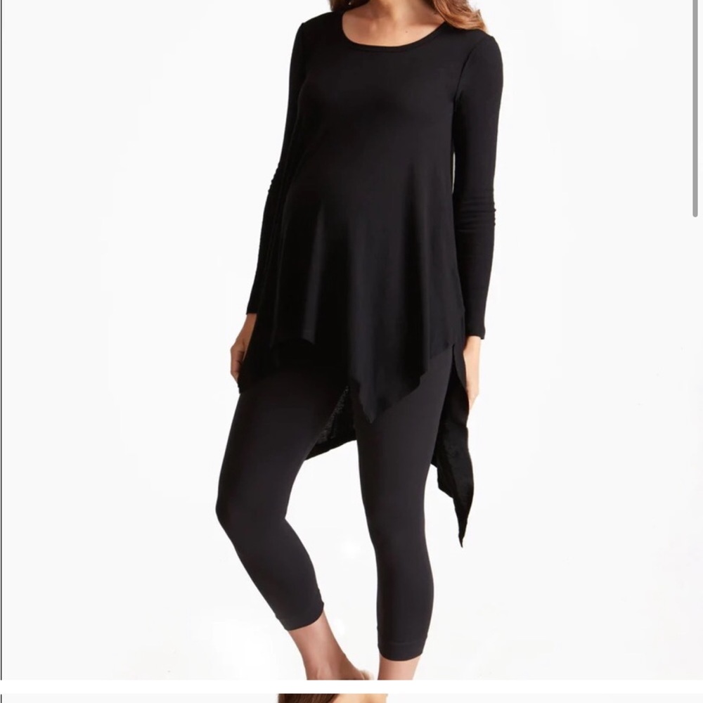 Ingrid and Isabel grey handkerchief tunic, S